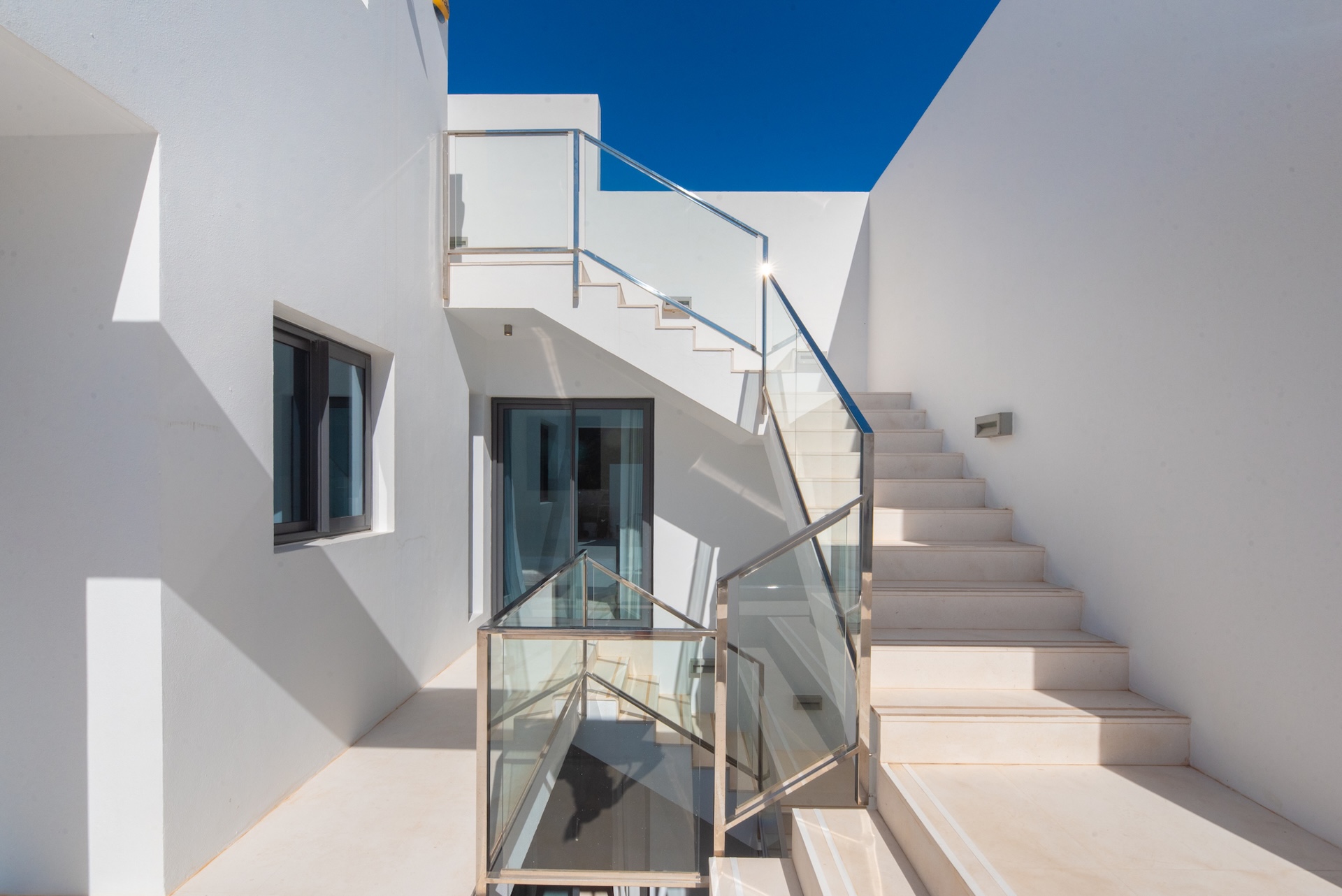 Resa Estate Ibiza for sale townhouse cala Carbo es Vedra exterior sta8irs.jpg